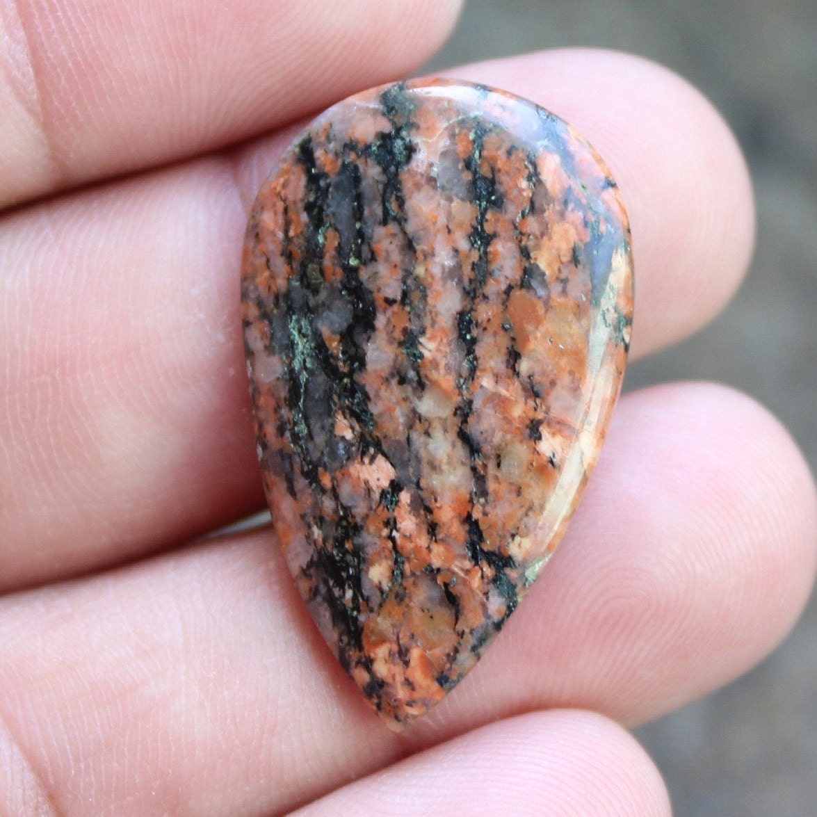 Red Zebra Jasper 19 Ctr. 32x19x4 Mm Etsy UK