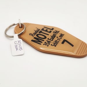 The Rosebud Motel Keychain