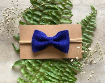 Cobalt Blue 3” Bow Headband