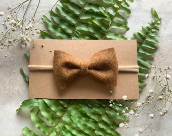 Gingerbread Brown 3” Bow Headband