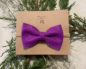 Violet 3” Bow Headband