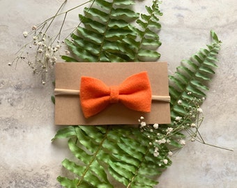 Pumpkin Orange 3” Bow Headband