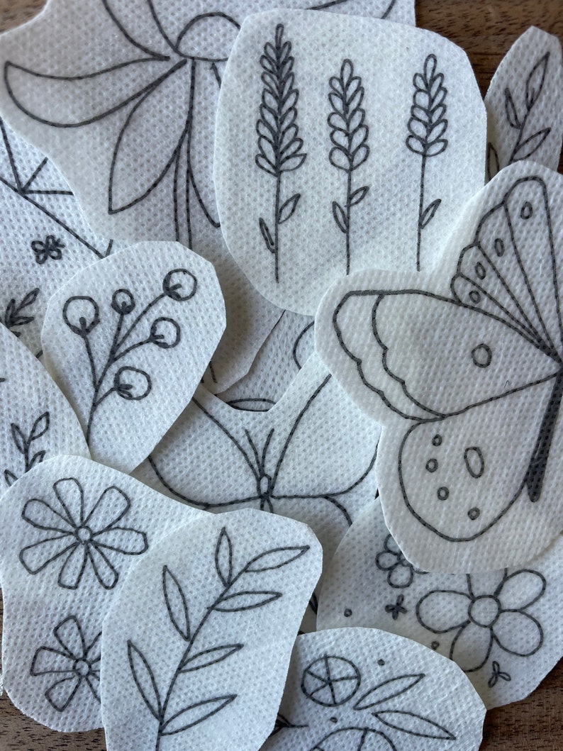 Botanical Stick and Stitch Patterns - Etsy