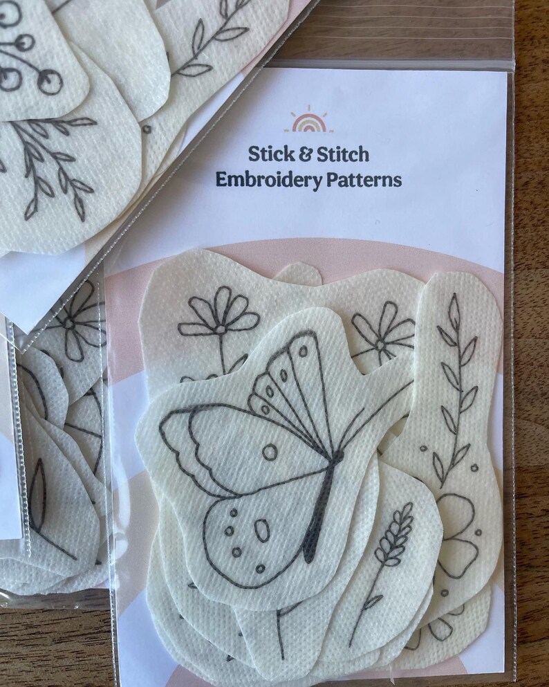 Botanical Stick and Stitch Patterns - Etsy