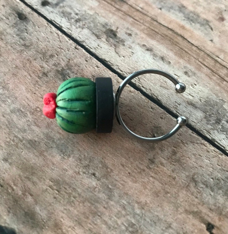 Cactus Ring,Clay Ring,Mexican Ring,Mexican Jewelry,Handmade Jewelry,boho Ring,Boho Jewelry