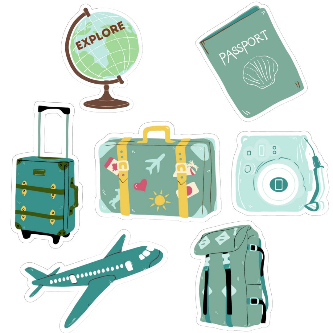 travel stickers laptop stickers aesthetic stickers vsco etsy