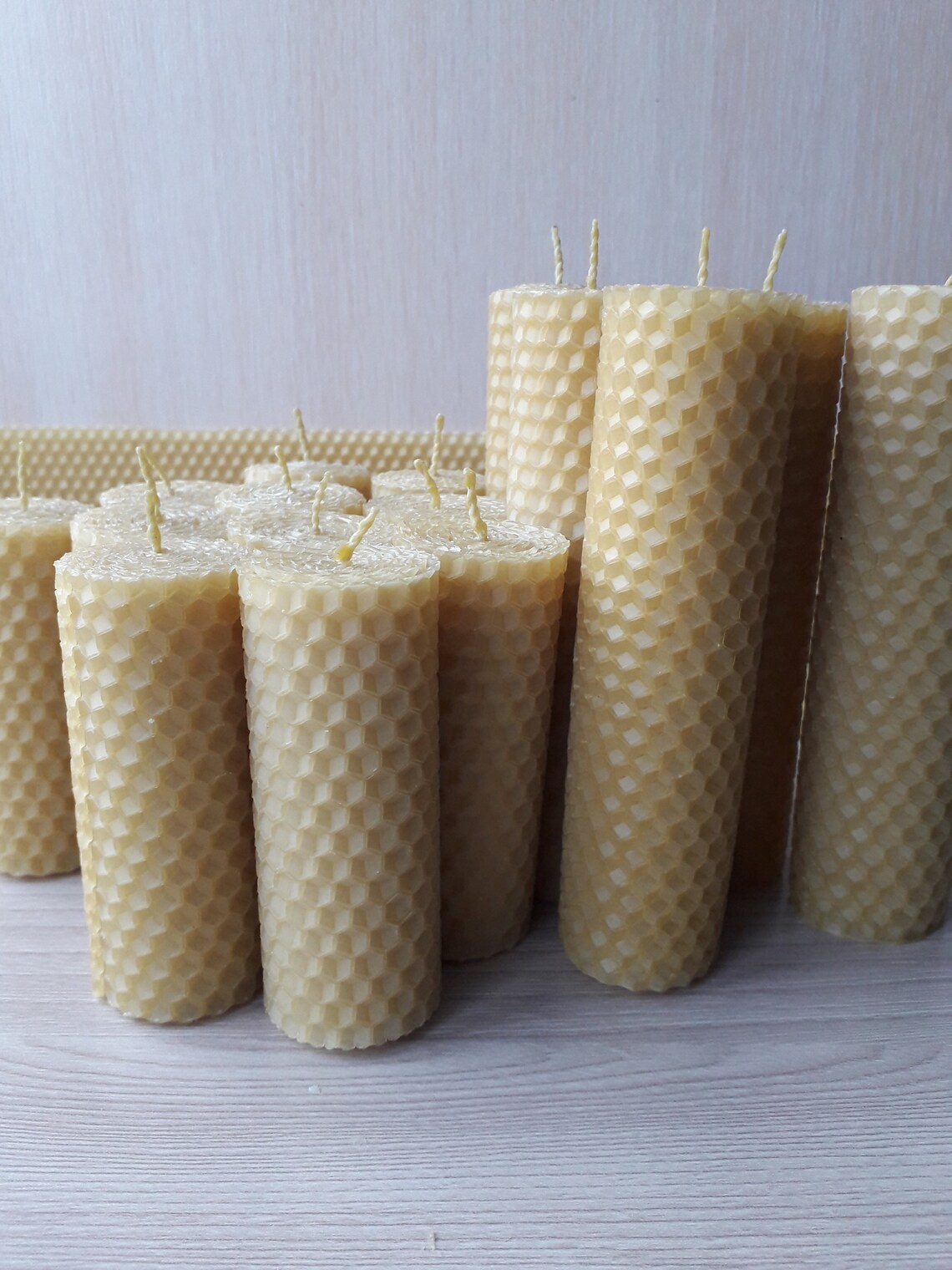 Mini Candle Set 10 Pieces Natural Beeswax Candles Wholesale Etsy