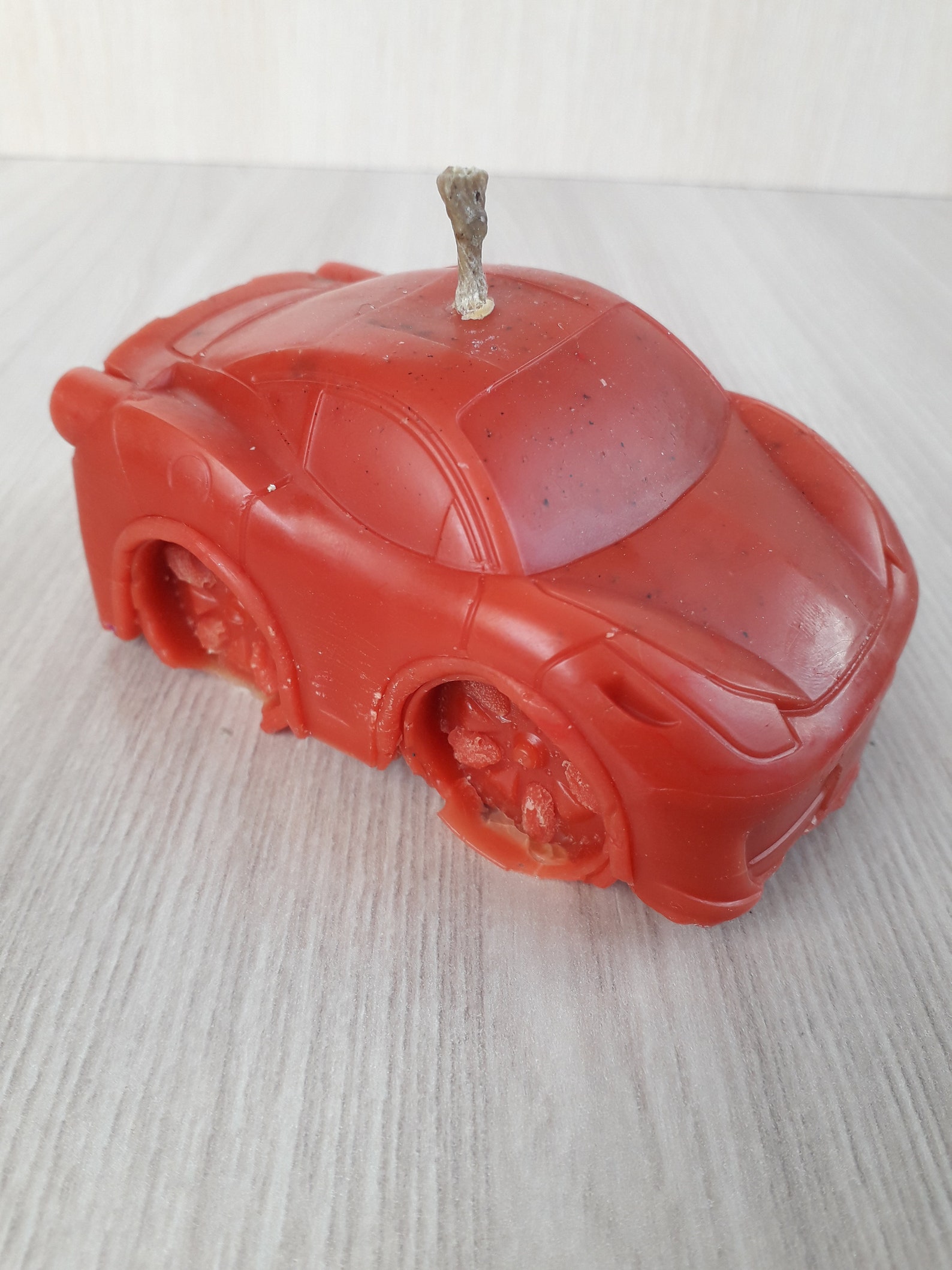 Car cake candle auto theme birthday candles beeswax Etsy