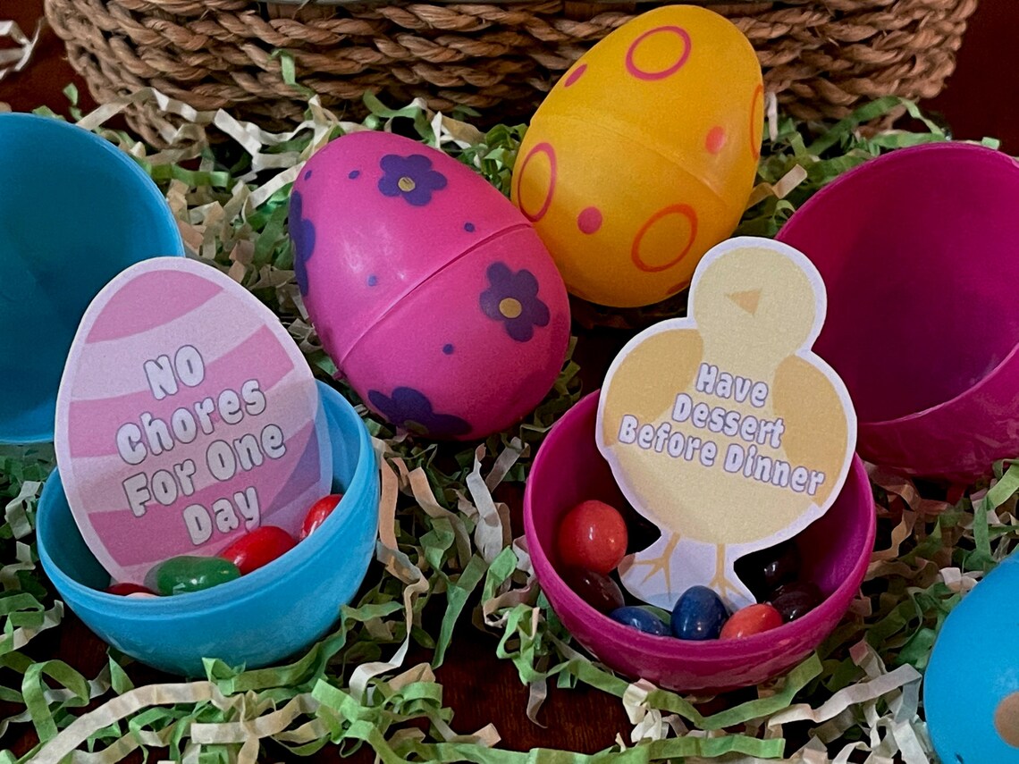 INSTANT DIGITAL DOWNLOAD Easter Egg Prizes Etsy
