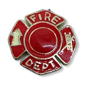 Enamel Fire Department Needle Minder