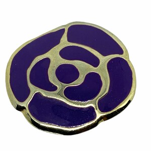 Purple and Gold Rose/Flower Needleminder