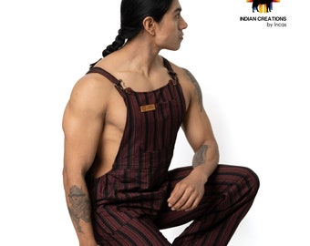 Peto de algodón estilo boho. Peto estilo hippie. Peto unisex. Mono. Súper cómodo y lavable a máquina. ¡ENVÍO GRATIS! Ideas para regalos