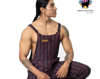 Overol bohemio de algodón. Overol estilo hippie. Overol unisex. Súper cómodo y lavable a máquina. ¡ENVÍO GRATIS! Ideas para regalos.