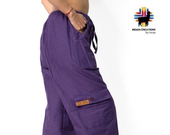 Cotton Pants. Hippie Style Pants. Active Wear Bohemian Style. Super Comfortable and Machine Washable. FREE SHIPPING!