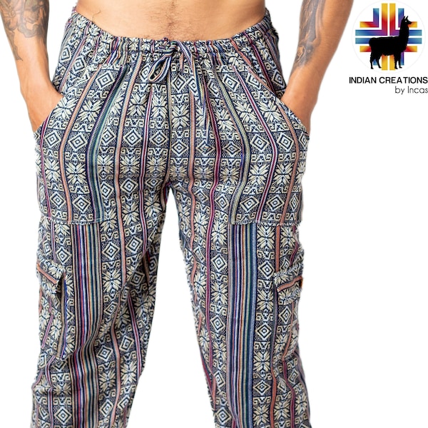 Boho Cotton Pants. Hippie Style Pants. Active Wear Bohemian Style. Supe Comfortable and Machine Washable. Gifts Ideas