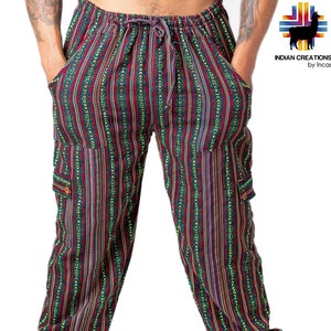 Cotton Pants. Hippie Style. Active Wear and Bohemian Style. Super Comfortable Machine Washable. FREE SHIPPING!