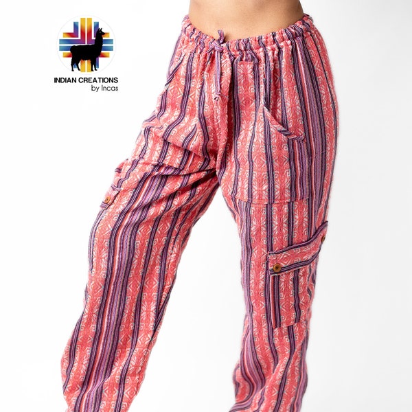 Boho Cotton Pants. Hippie Style. Active Wear and Bohemian Style. Supe Comfortable. FREE SHIPPING Mother's Day Gift Ideas