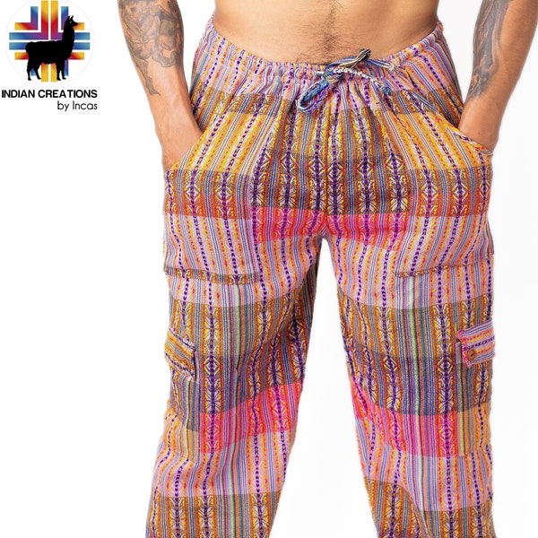 Boho Cotton Pants. Hippie Style Pants. Active Wear and Bohemian Style.Supe Comfortable Machine Washable. FREE SHIPPING!