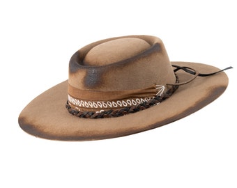 Outback Hats, Indigenous Hats, Handmade Hat, Boho Hats. FREE SHIPPING! Gift Ideas.