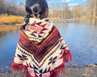 Handmade Alpaca Toddlers/Kids Poncho Size 0 . Super Soft, Super Warm, Super Cute. Free Shipping!