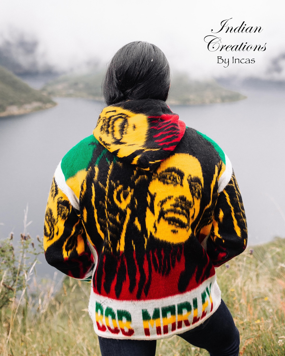 Bob Marley Handmade Jacket. Handcrafted by Indigenous Hands With