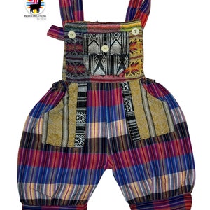 Boho Overalls, Handmade Cotton Overall,  Handmade Romper, Hipster Overalls, Children&#39;s  Jumpsuit, SIZE 2  Babyshower gift, FREE SHIPPING
