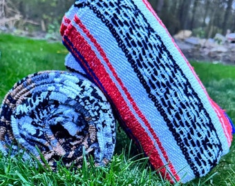 thumbnail interactive-video image 1 of Benevolence LA Authentic Handwoven Mexican Blanket 1 of 13