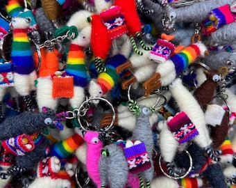 Alpaca Keychain. Handmade. Unique and beautiful.