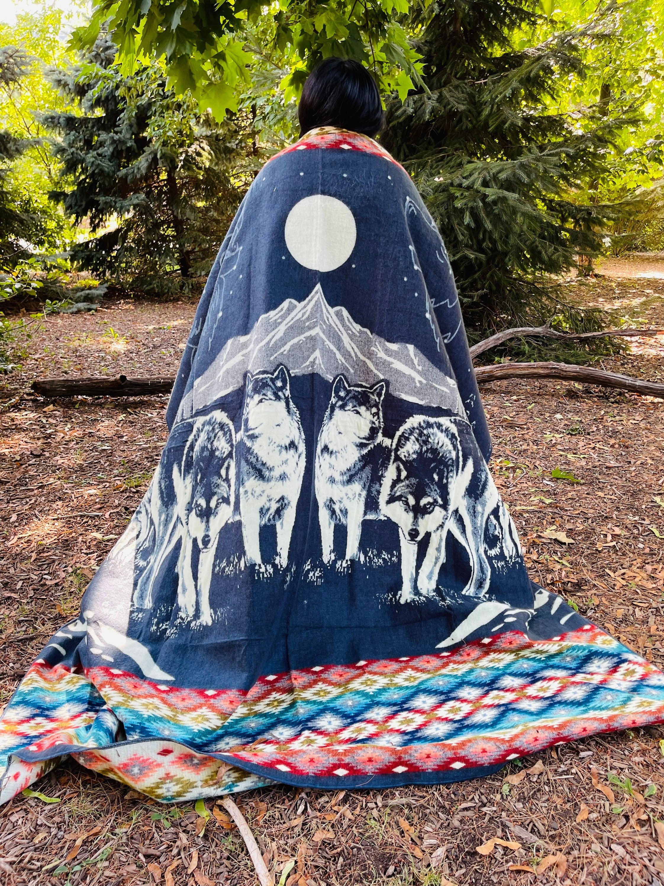 Traditional cherokee blankets sale