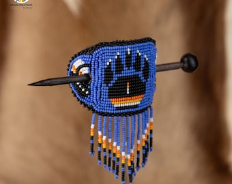 Barrettes à cheveux en perles faites main. Élastique à cheveux porte-chignon perlé. Accessoires pour cheveux. Fabriqué en Équateur. Bohème et chic. Livraison gratuite.