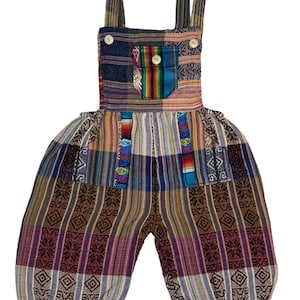 Boho Overalls, Handmade Cotton Overall,  Handmade Romper, Hipster Overalls, Children&#39;s  Jumpsuit, SIZE 6  Babyshower gift, FREE SHIPPING
