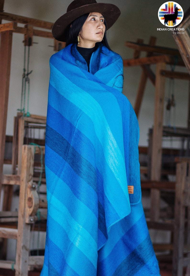 Alpaca Blanket. sky Blue Throw Blanket. Ultrasoft and Cozy. Etsy