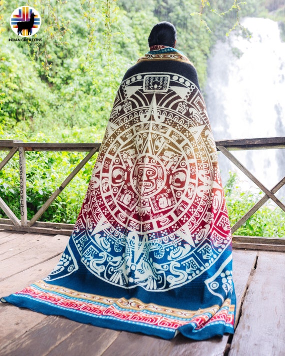 Aztec calendar blanket shop