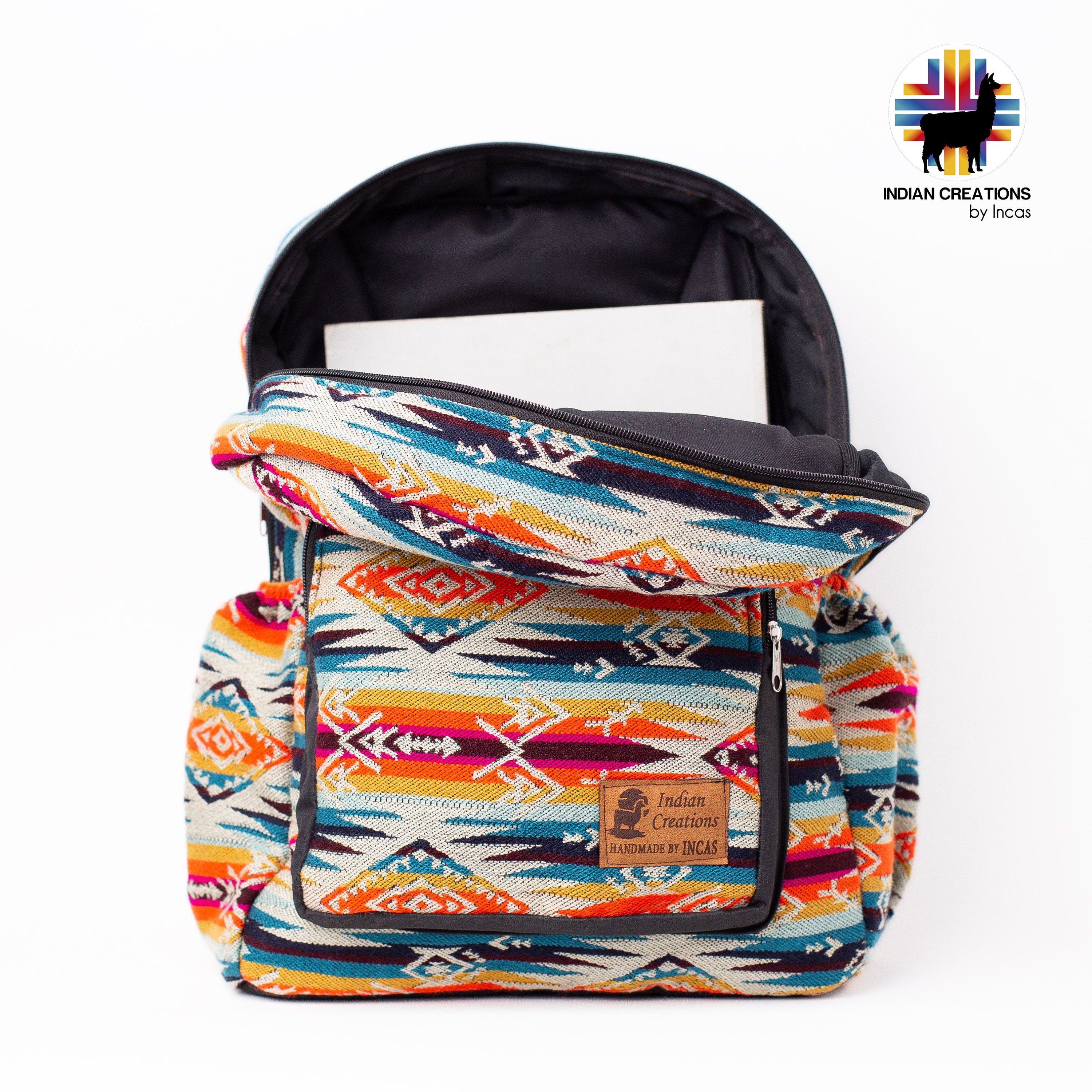Handmade Native American Backpack. rust Geometric Desing - Etsy