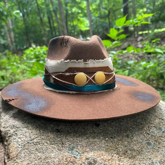 Handmade Hats, Outback Handmade Hats, Boho Style Hats, FREE 