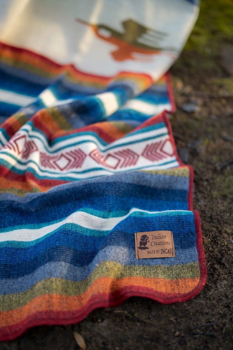 Handmade Alpaca Wool Blanket. savanna Queen Size. Etsy