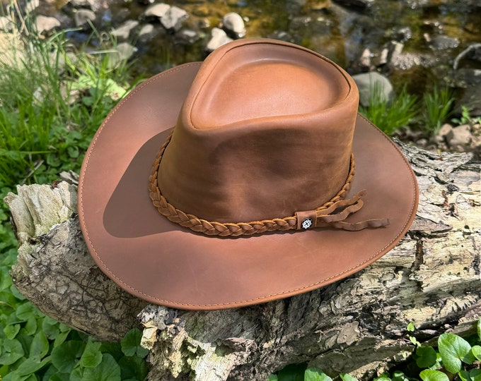 Cowboy Handmade Hats, Western Style Hats, Leather Style. FREE SHIPPING! Gift Ideas.