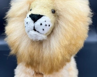 Handmade Super Soft Plush Alpaca Lion.  Handcrafted with natural baby Alpaca Fur. Great Gift for Alpaca Lovers! Gift Ideas