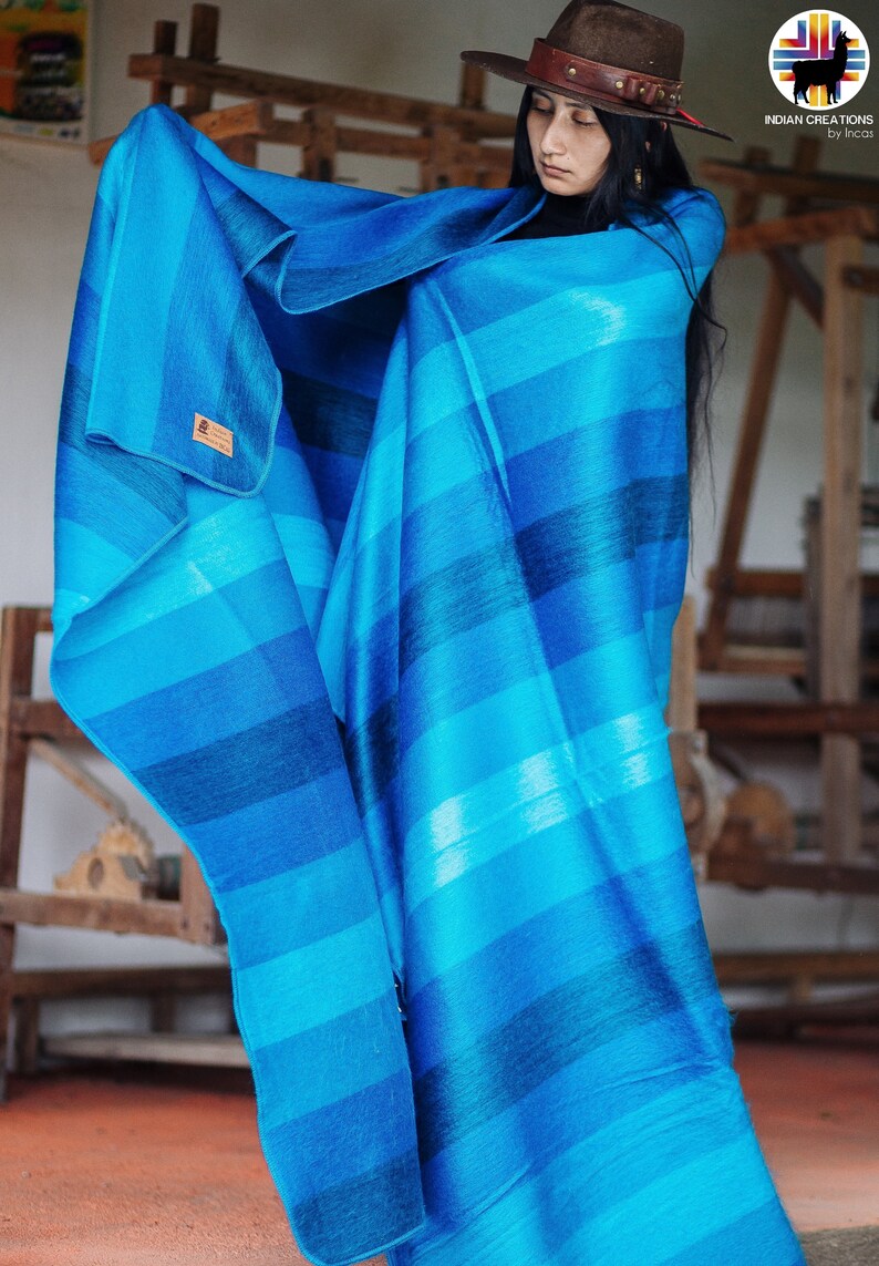 Alpaca Blanket. sky Blue Throw Blanket. Ultrasoft and Cozy. Etsy