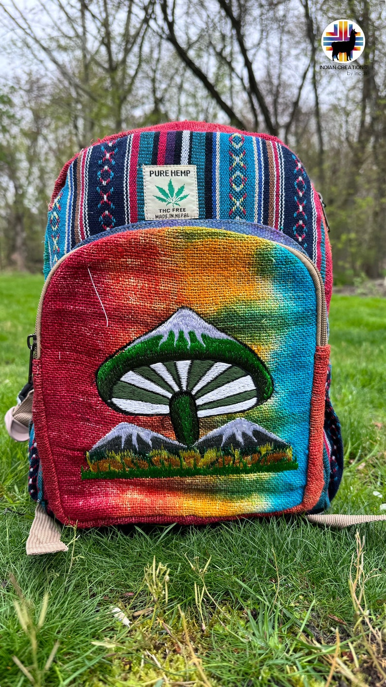 Agaric Backpack. Tie-dye. THC Free. Exclusive Design. Gift Ideas - Etsy