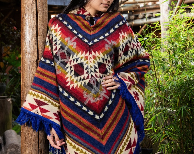 Unisex Alpaca Poncho. V Shaped Style. Lightweight but Super Soft and ...