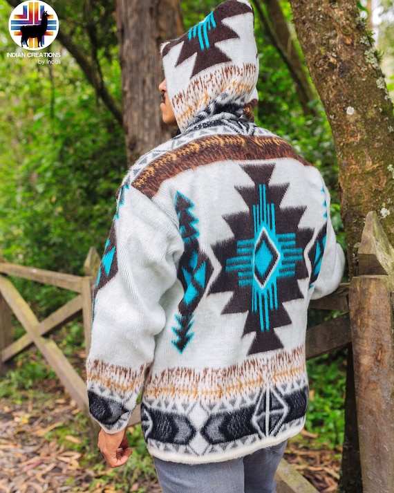 Handmade Alpaca Wool Jacket. winter Wonderland Unisex. Handcrafted by Indigenous Crafters. Super Warm and Soft. FREE SHIPPING Gift Ideas. Etsy