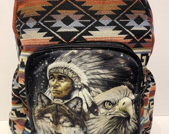 native american design backpacks