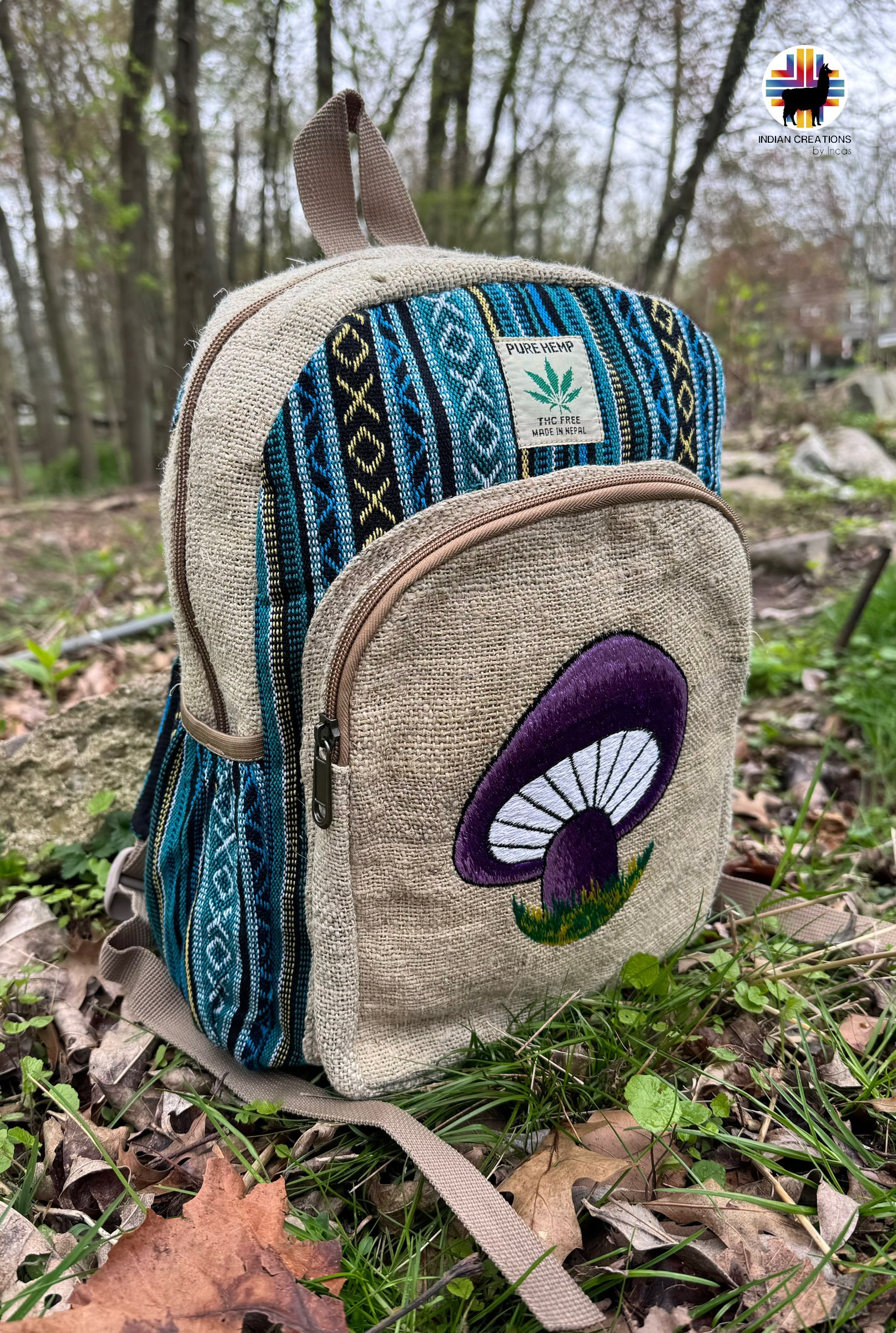 Mushroom Design Backpack - Etsy display picture 1