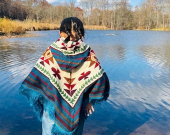 Poncho de alpaca hecho a mano para bebés y niños pequeños, talla 0. Súper suave, súper cálido, súper lindo. ¡Envío gratis!