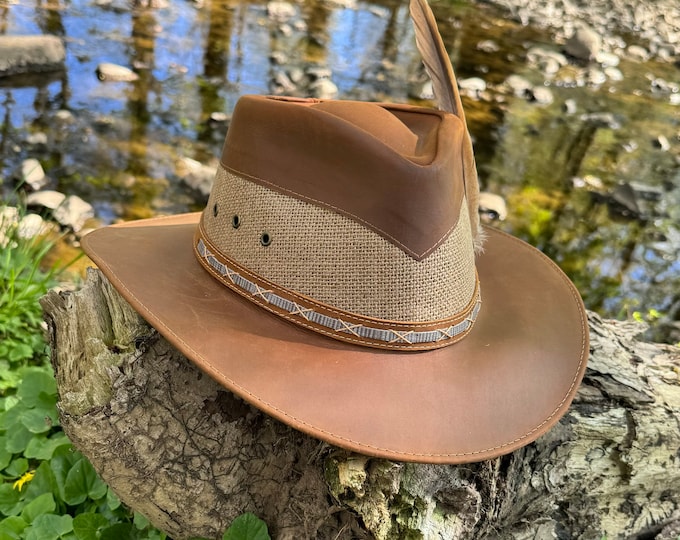 Cowboy Handmade Hats, Western Style Hats, Leather Hats FREE SHIPPING! Gift Ideas.