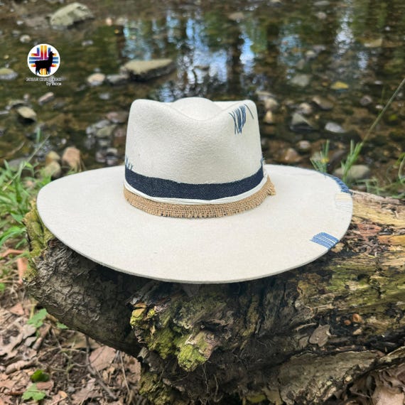 Hand made boho style hat . Handmade Hats, Outback Handmade Hats, Boho Style Hats, FREE  main image 4