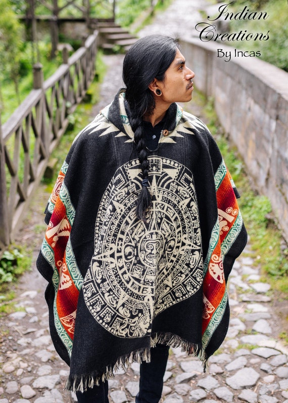 Mexican Poncho for Men, The Perfect Aztek Style