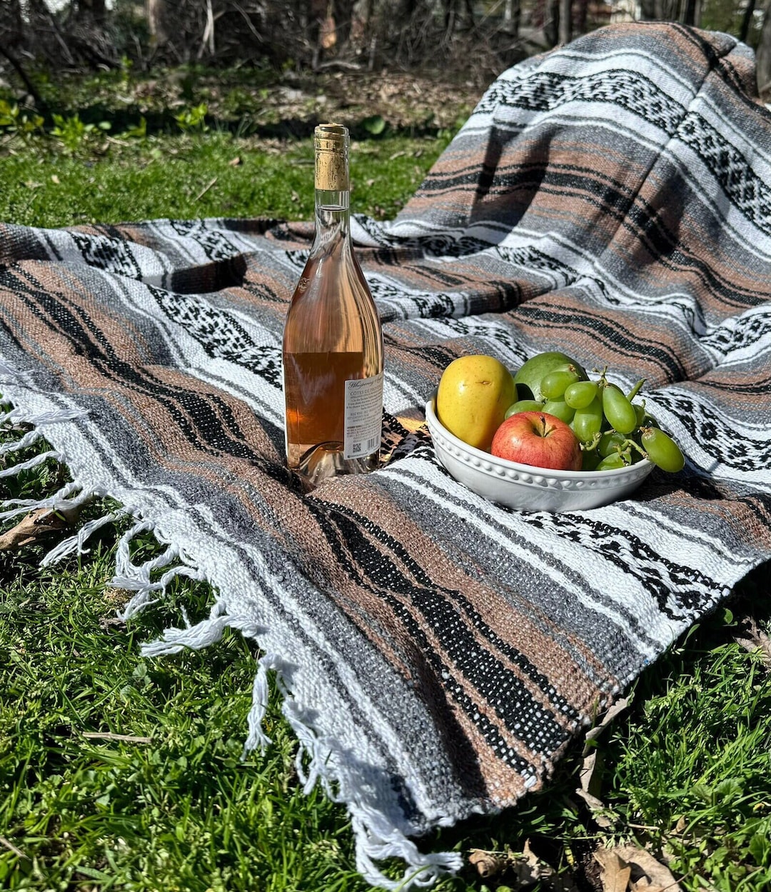 その他 USED HANDMADE BLANKET Handmade Mexican Blankets| Yoga Blankets| Handwoven Falsa Blankets