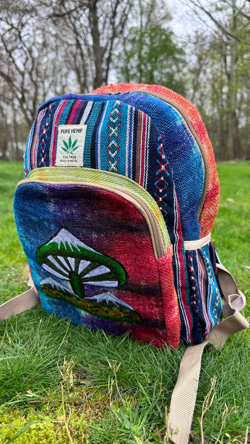 Agaric Backpack. Tie-dye. THC Free. Exclusive Design. Gift Ideas - Etsy